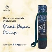 PU & Natural Rubber Yoga Mat - 6mm, Starry Night - Image 4