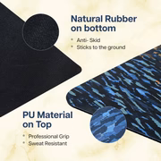 PU & Natural Rubber Yoga Mat - 6mm, Starry Night - Image 3